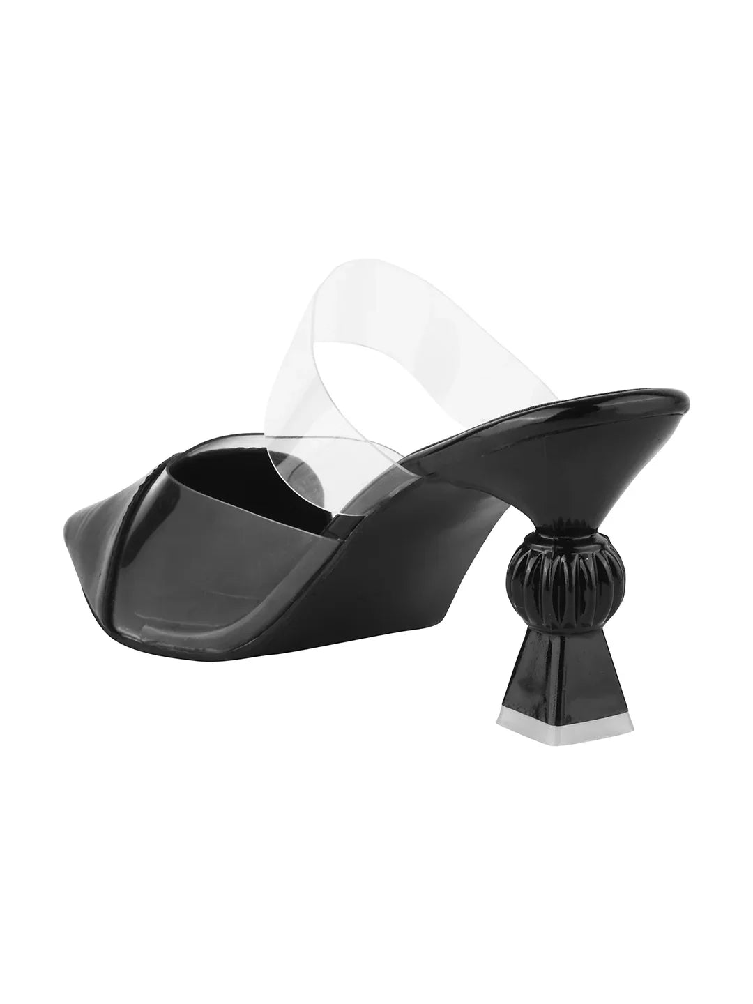 Transparent Strap Statement Heels