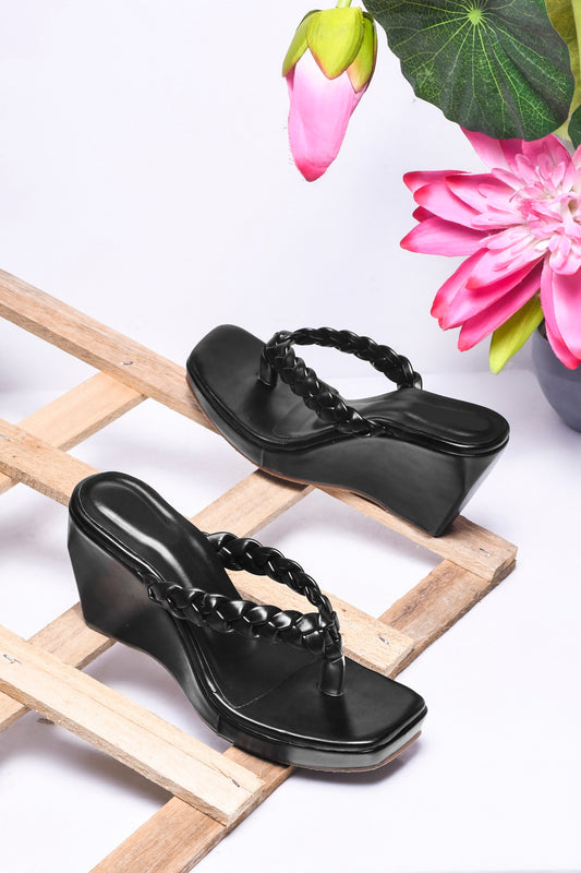 Comfort Chic Platform Wedge Heels