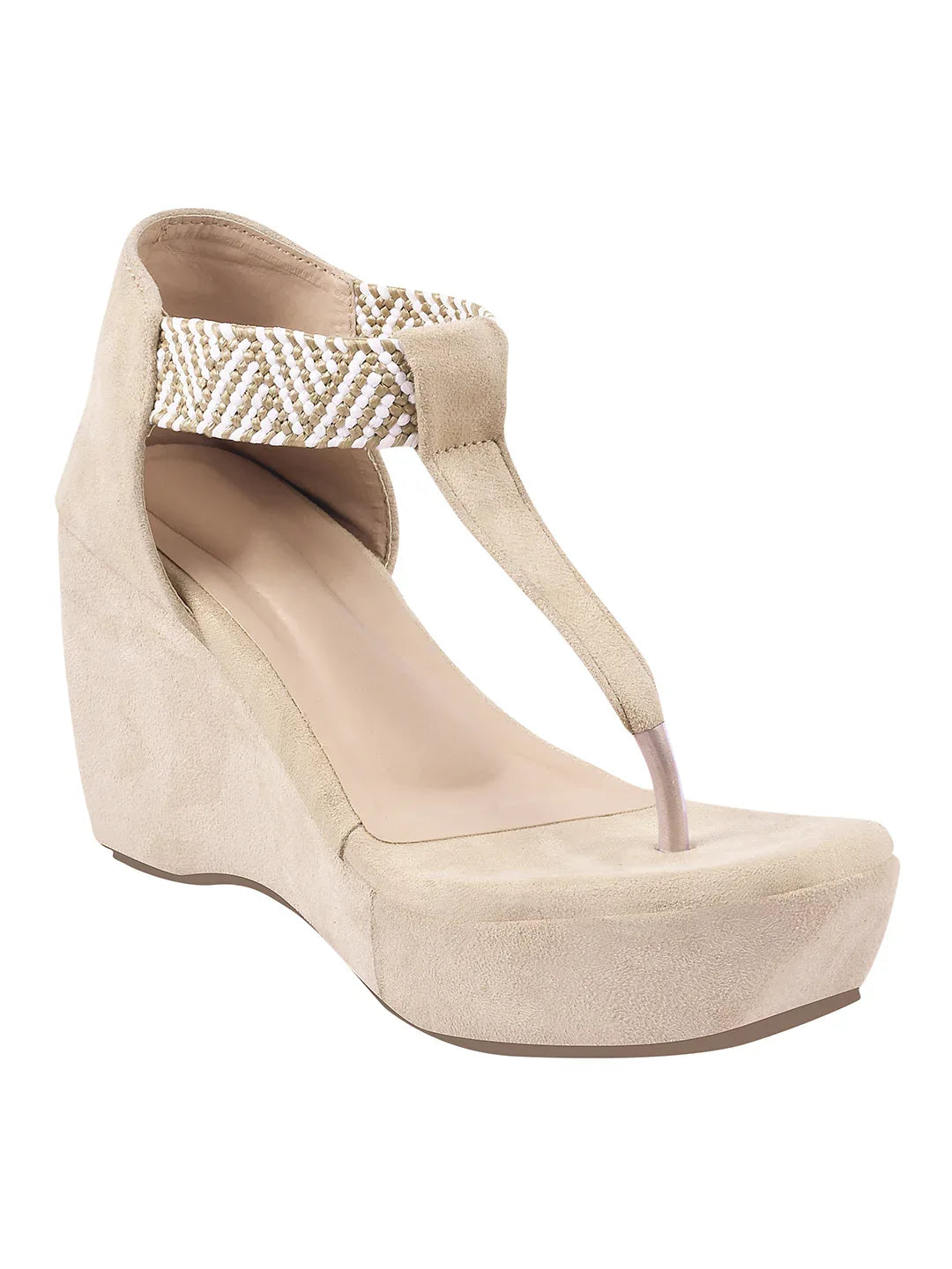 T-Strap Comfort Wedge Sandals