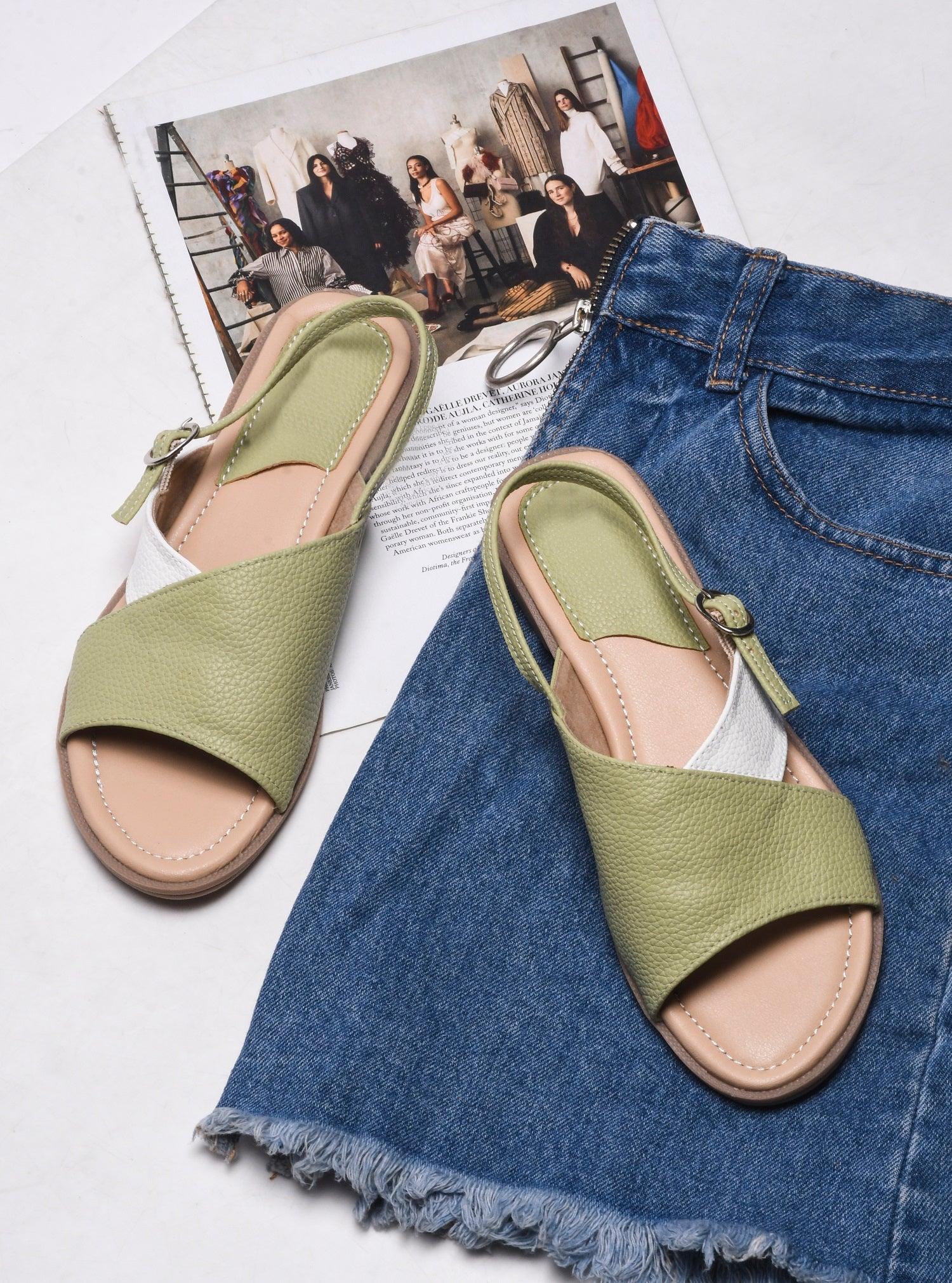 Minimal Colorblock Everyday Flats