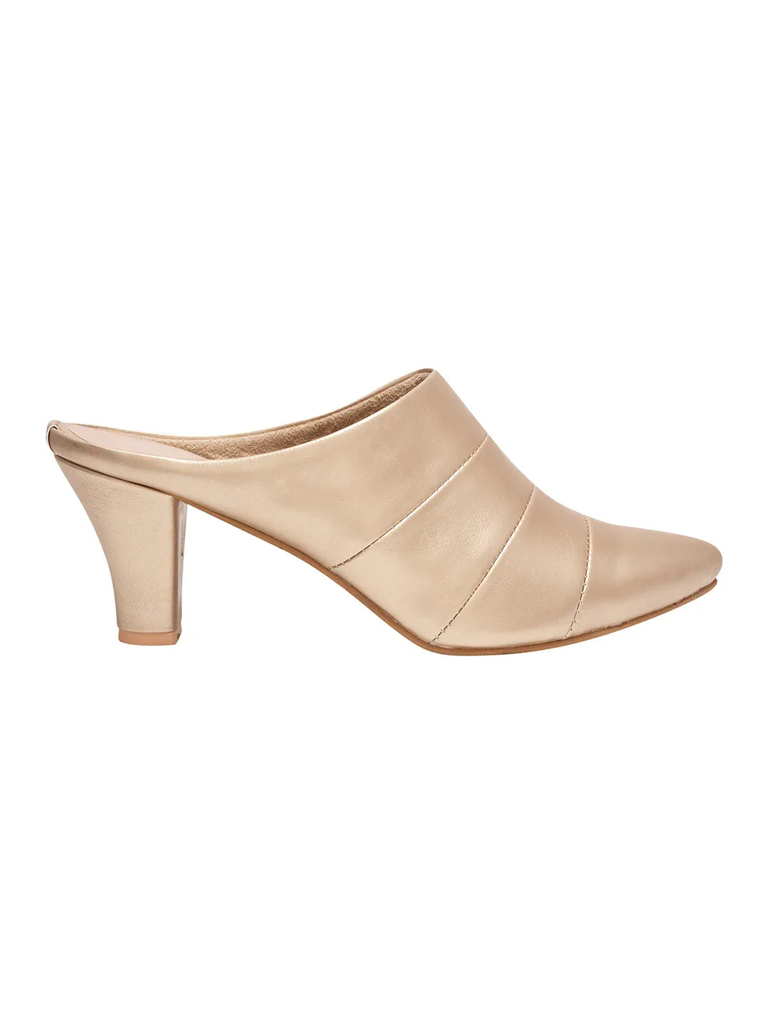 Classic Point Block Heel Mules