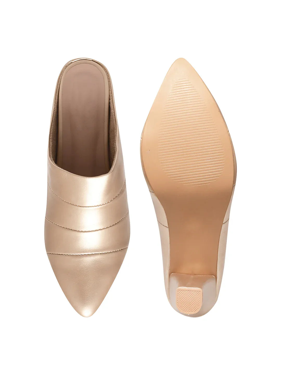 Classic Point Block Heel Mules