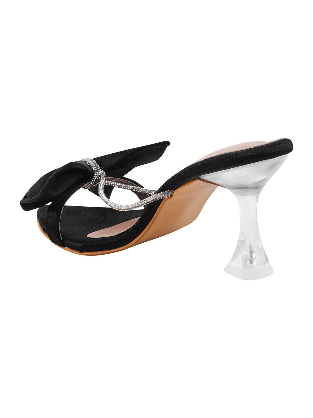 Satin Bow Statement Heels