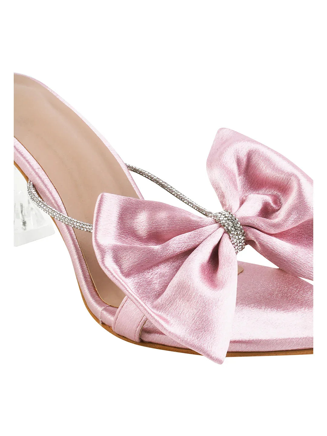 Satin Bow Statement Heels