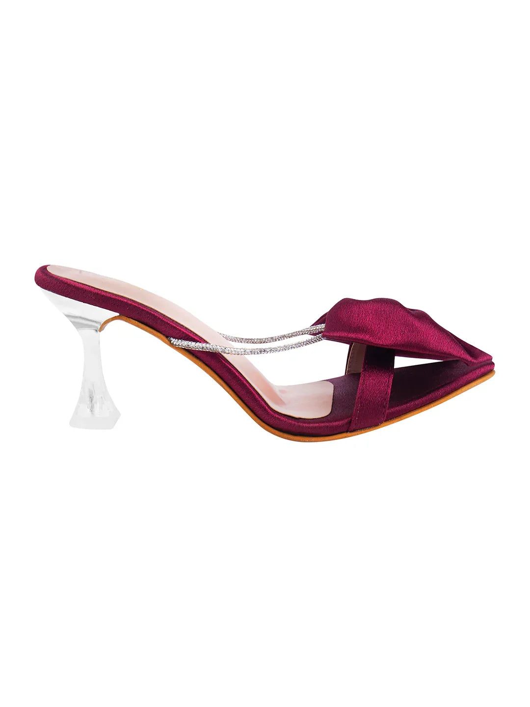 Satin Bow Statement Heels