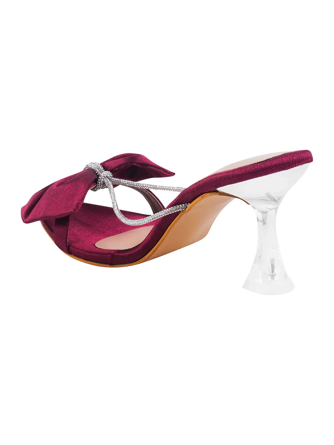 Satin Bow Statement Heels