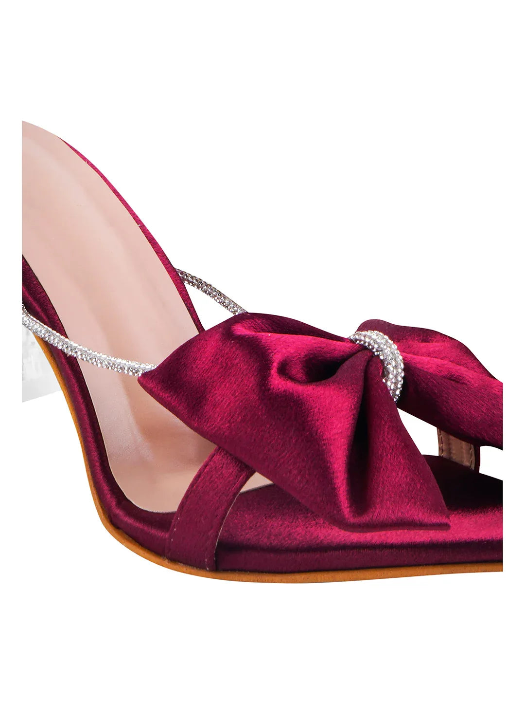 Satin Bow Statement Heels