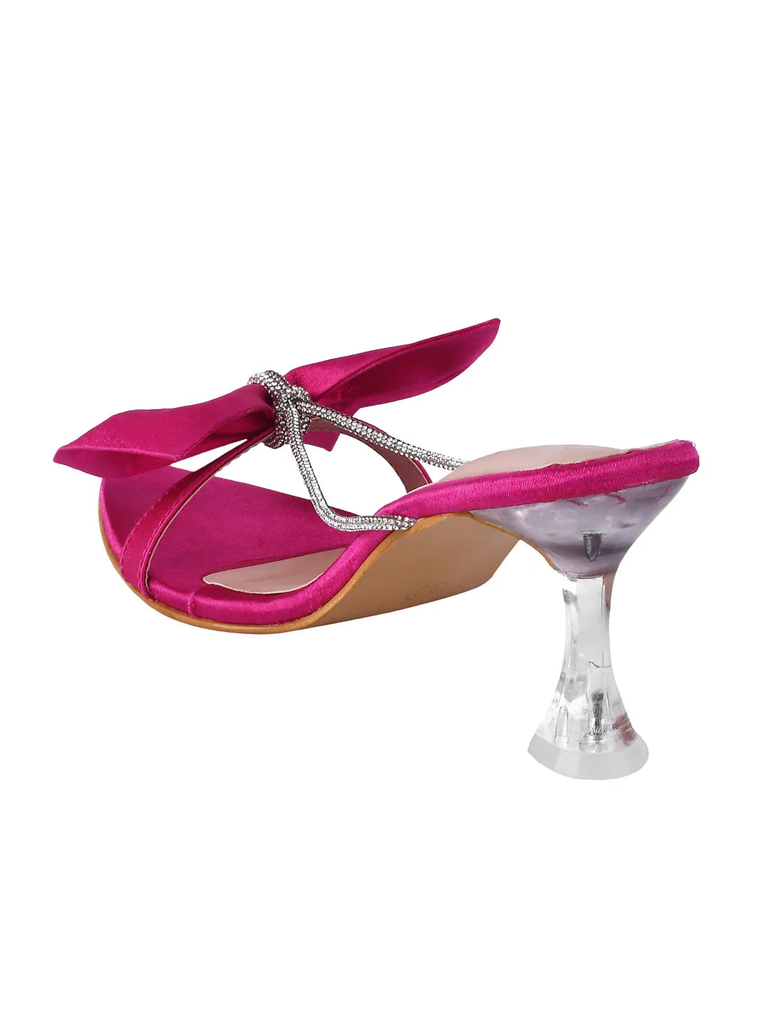 Satin Bow Statement Heels