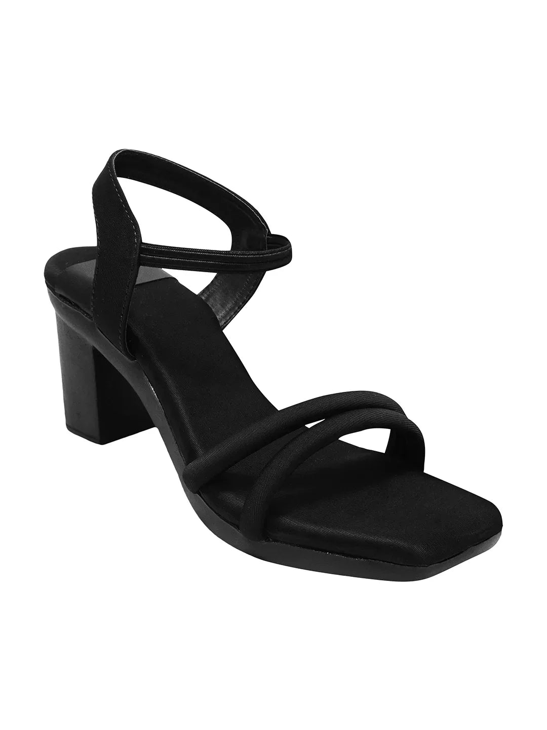 Minimal Strap Block Heel Heels
