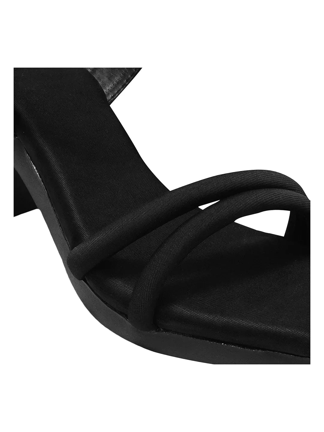 Minimal Strap Block Heel Heels