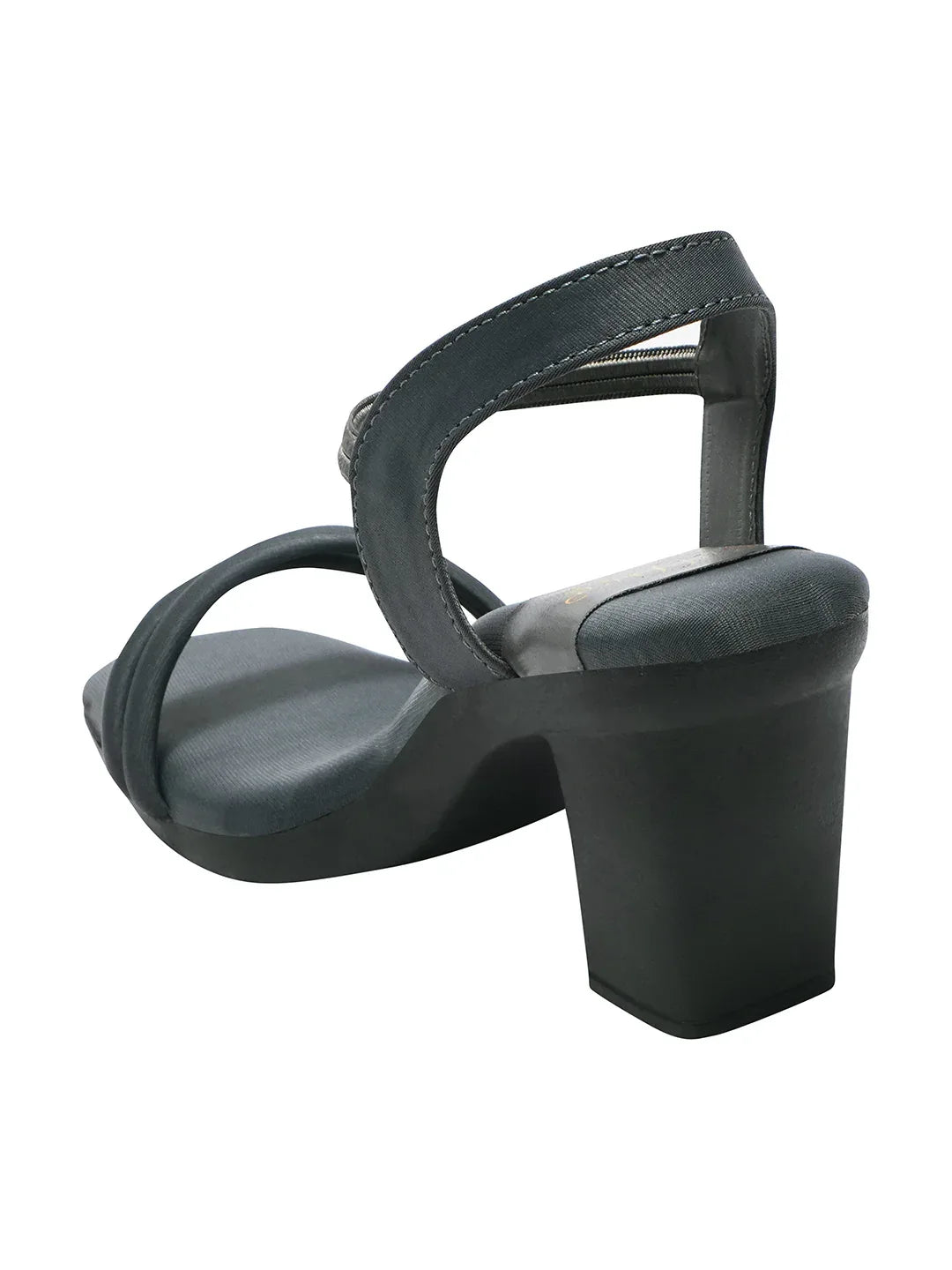 Minimal Strap Block Heel Heels