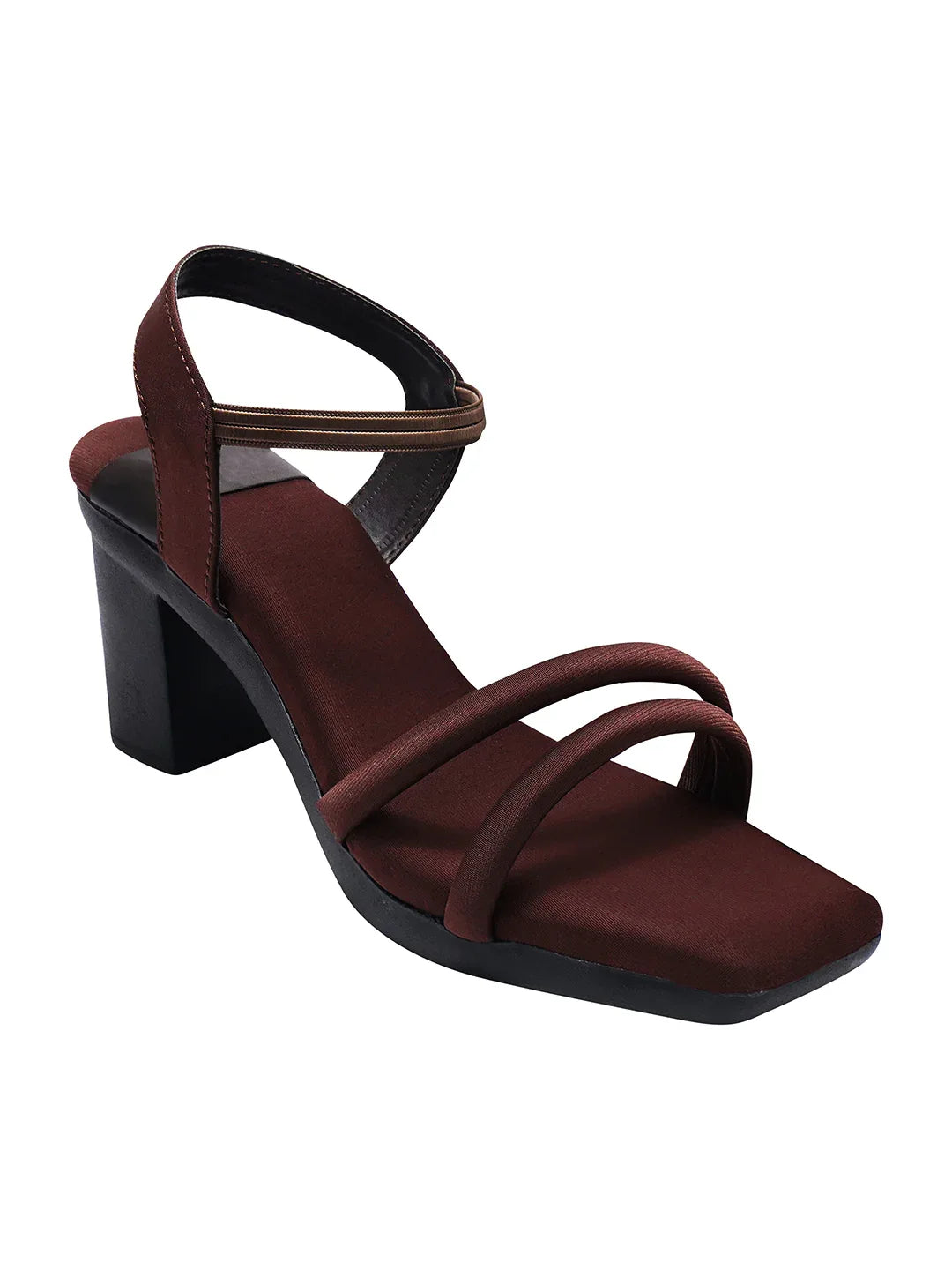 Minimal Strap Block Heel Heels