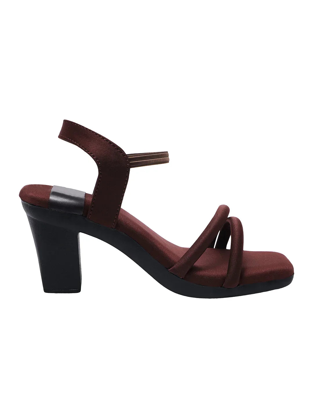 Minimal Strap Block Heel Heels