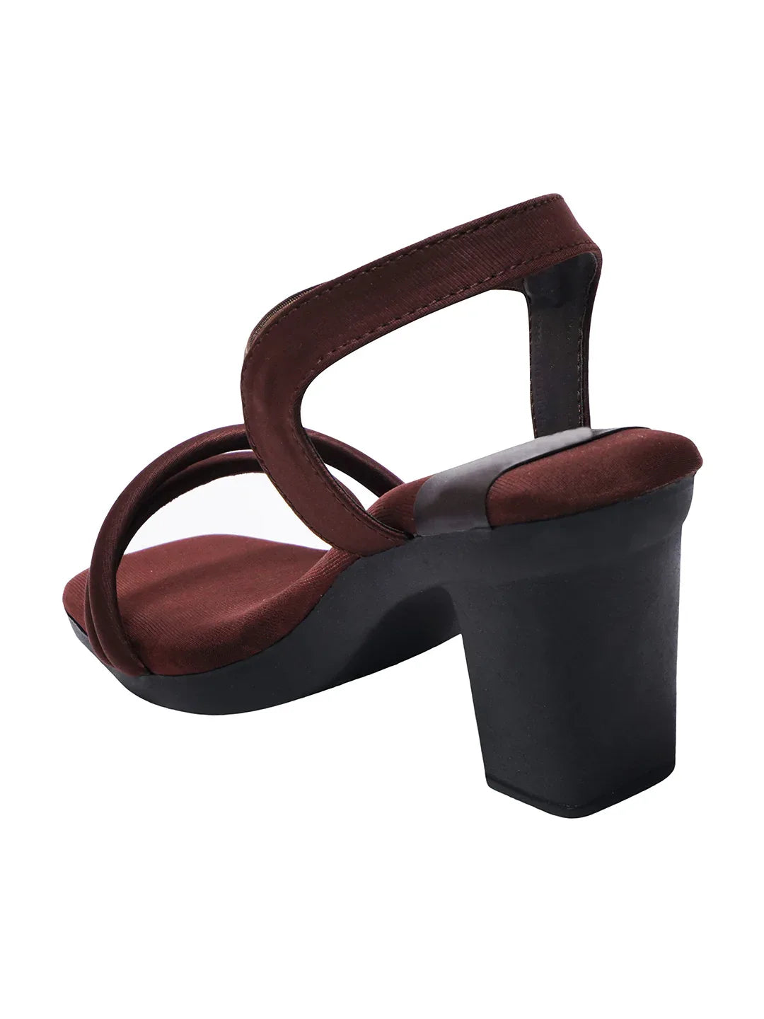 Minimal Strap Block Heel Heels