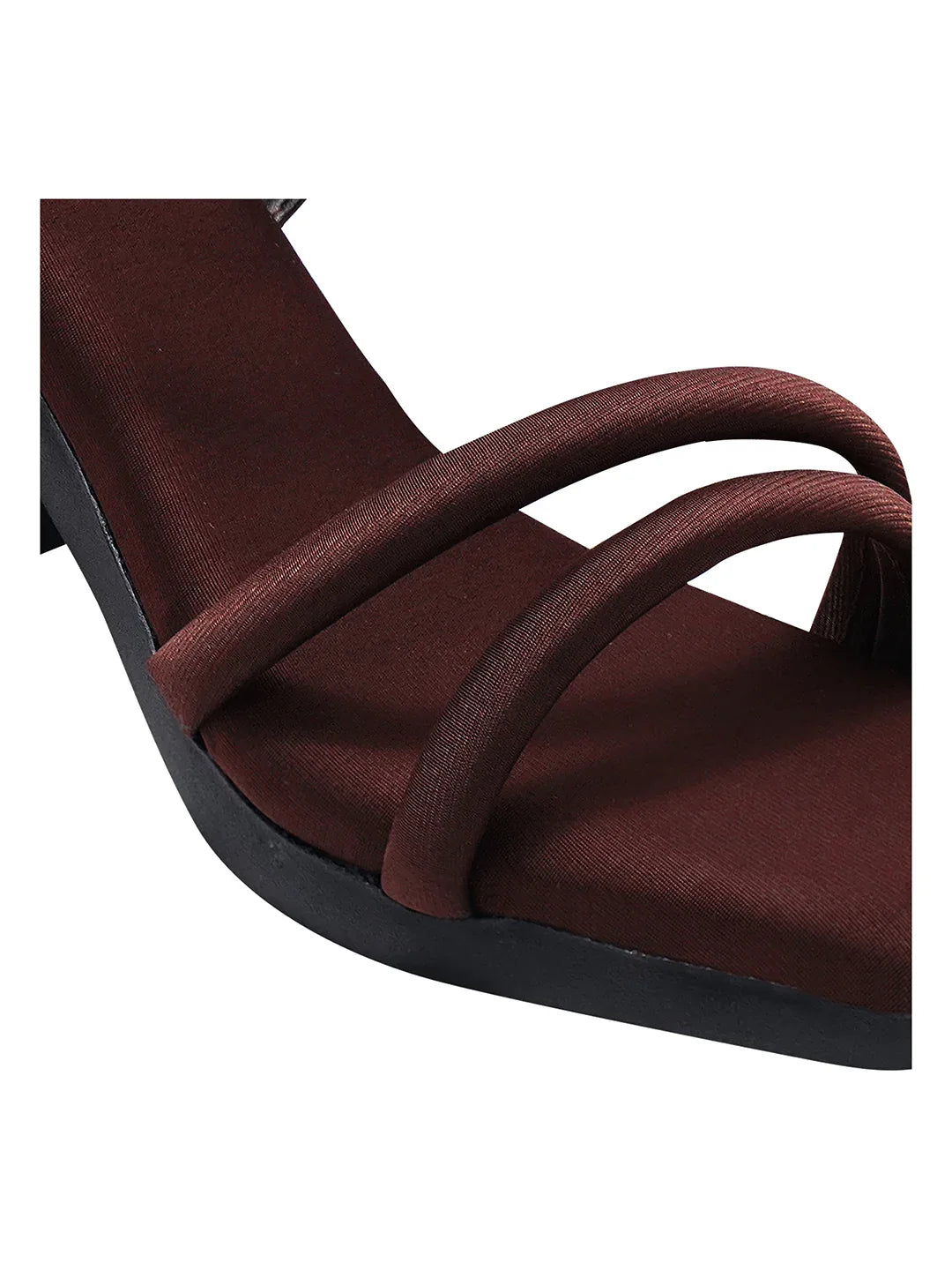 Minimal Strap Block Heel Heels