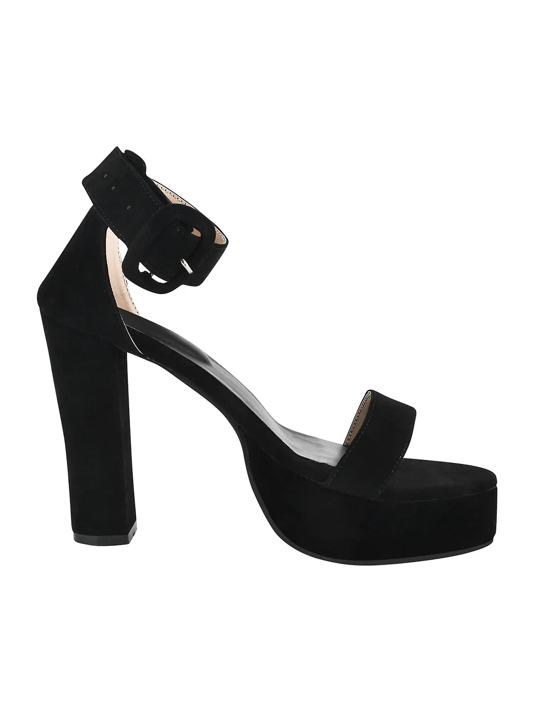 Velvet Edge Ankle-Strap Heels