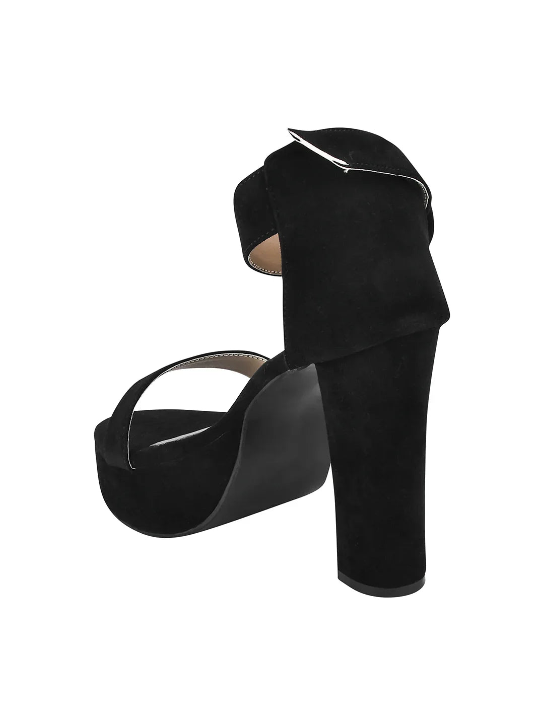 Velvet Edge Ankle-Strap Heels
