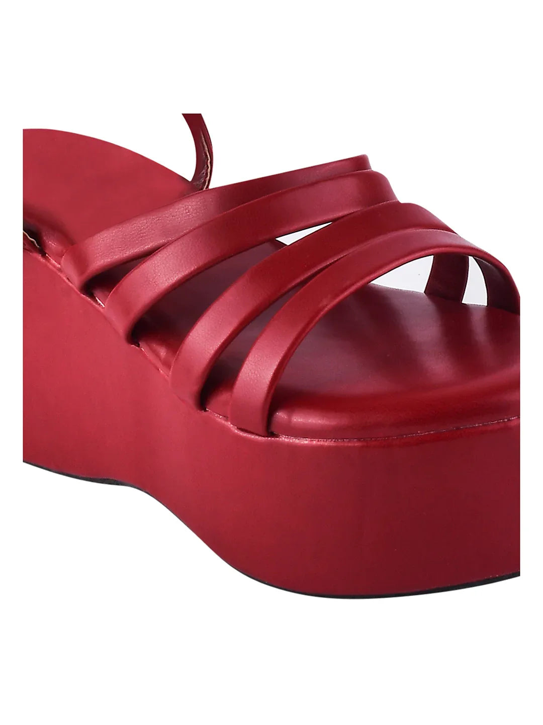 Wrap & Rise Lace-Up Wedge Heels