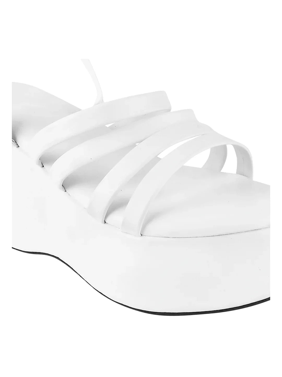 Wrap & Rise Lace-Up Wedge Heels