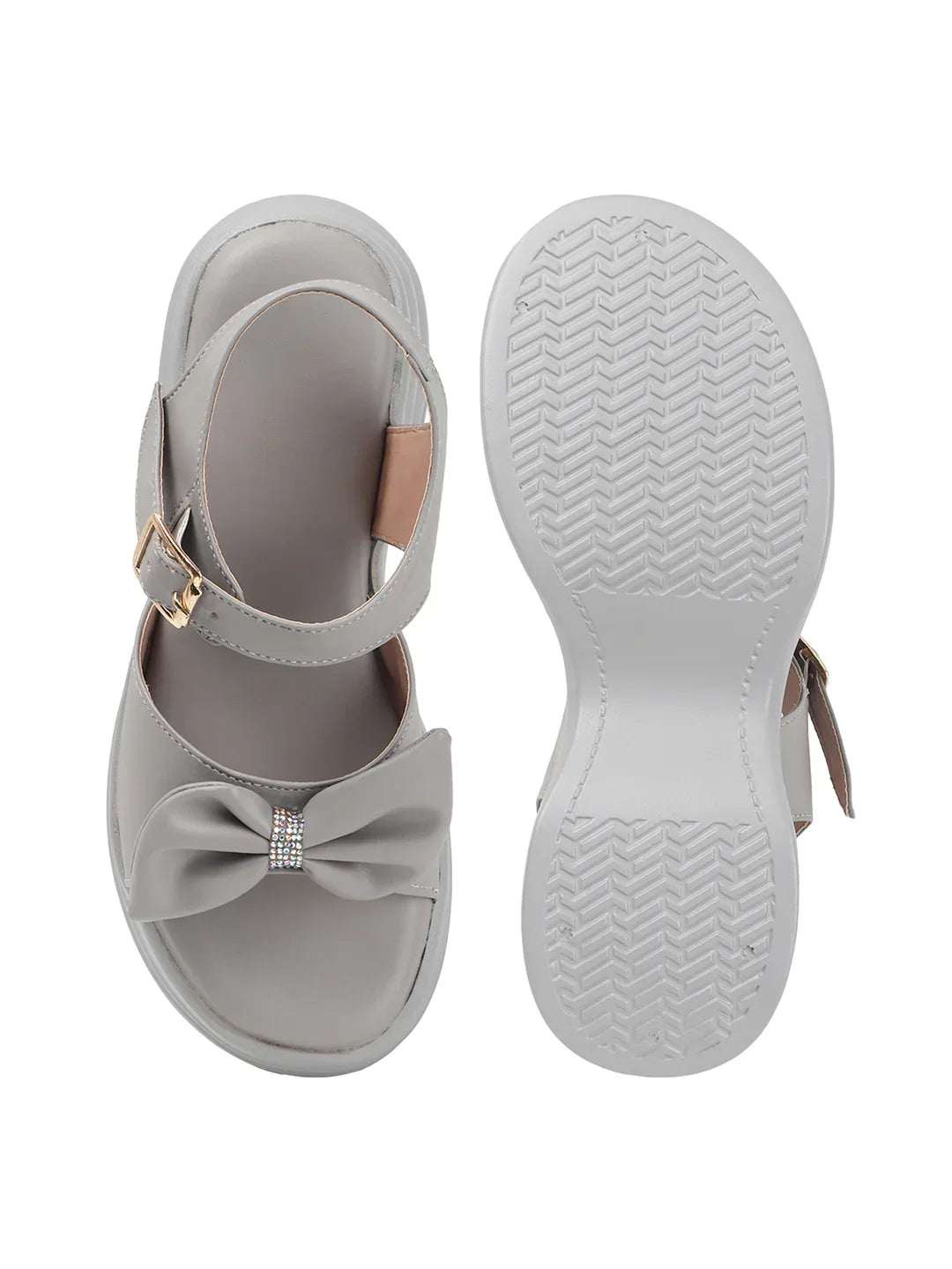 Modern Bow-Detail Casual Sandals