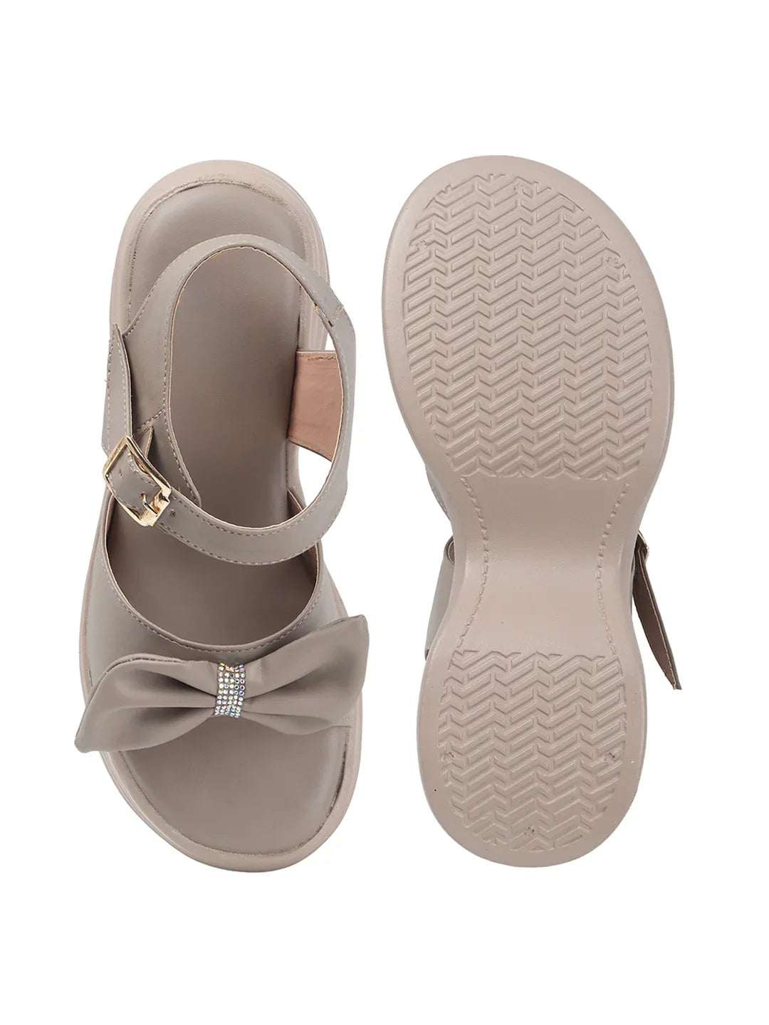 Modern Bow-Detail Casual Sandals