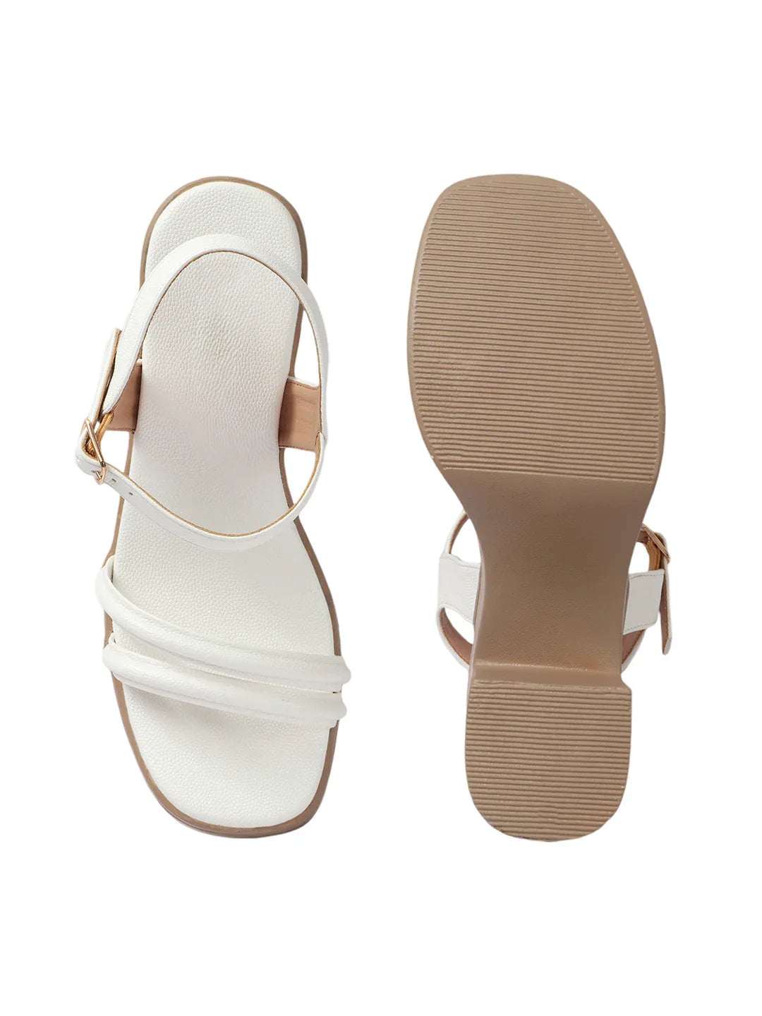 Stylish Multi-Strap Ankle Block Heels