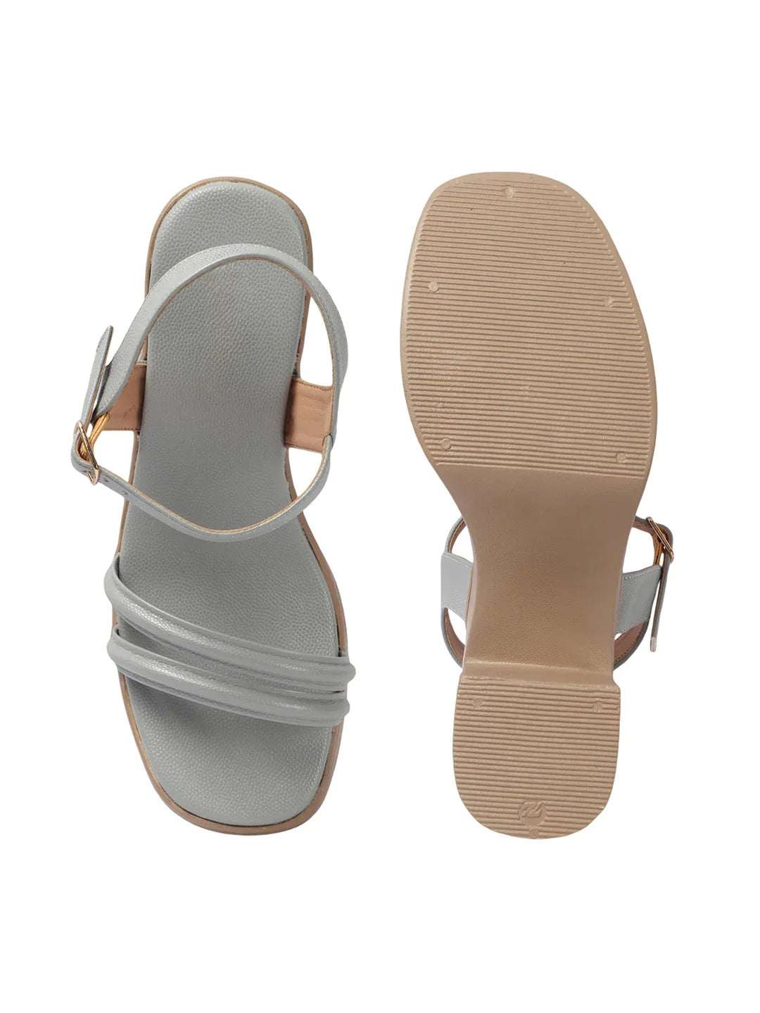Stylish Multi-Strap Ankle Block Heels