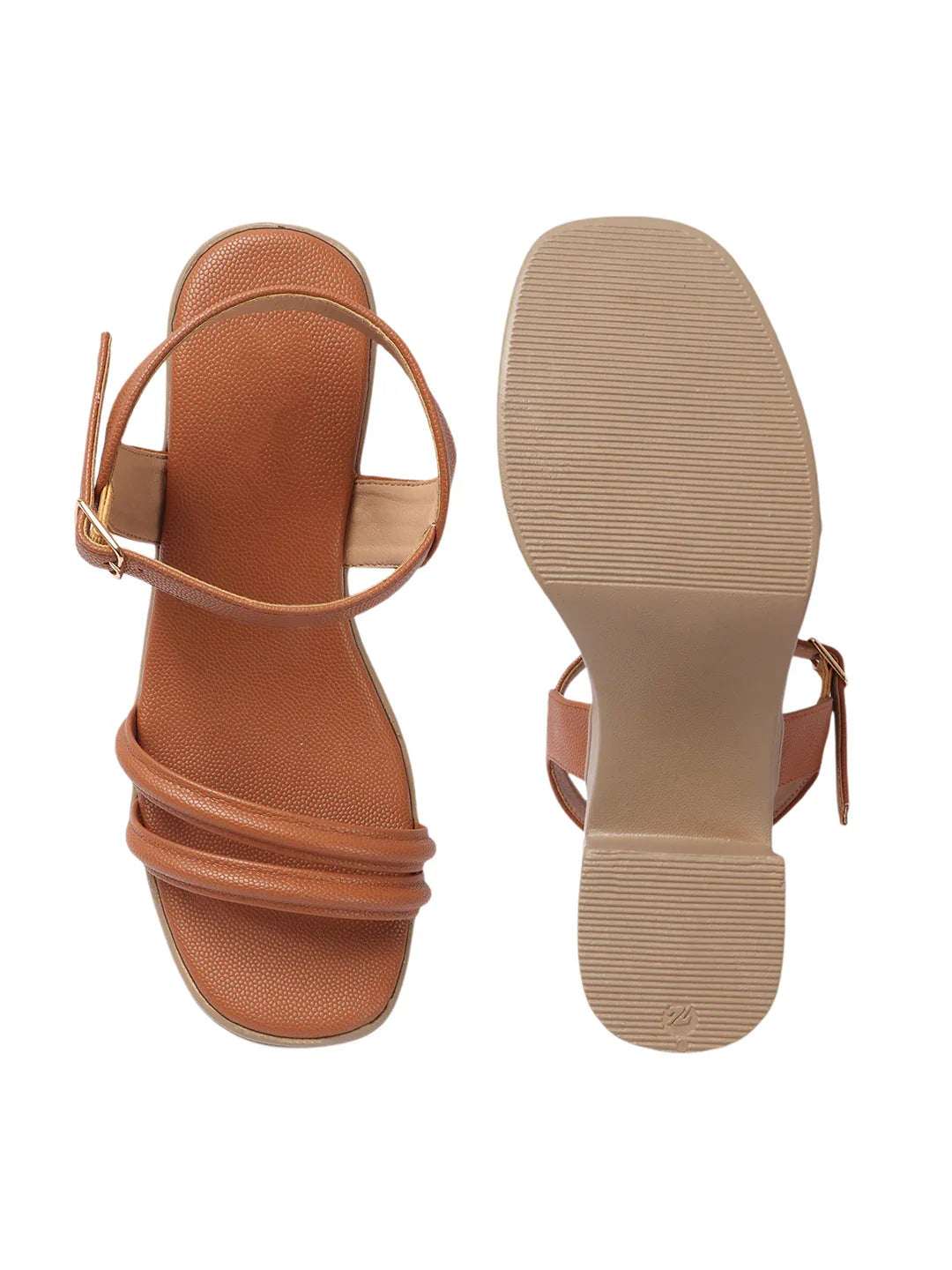 Stylish Multi-Strap Ankle Block Heels