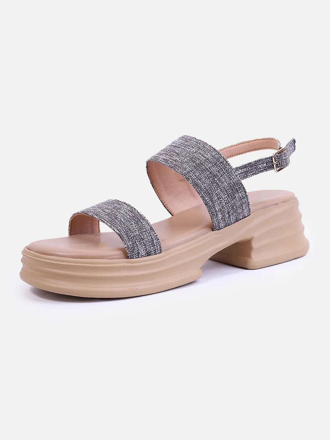 Casual Platform Sandals Adjustable Back Strap Design