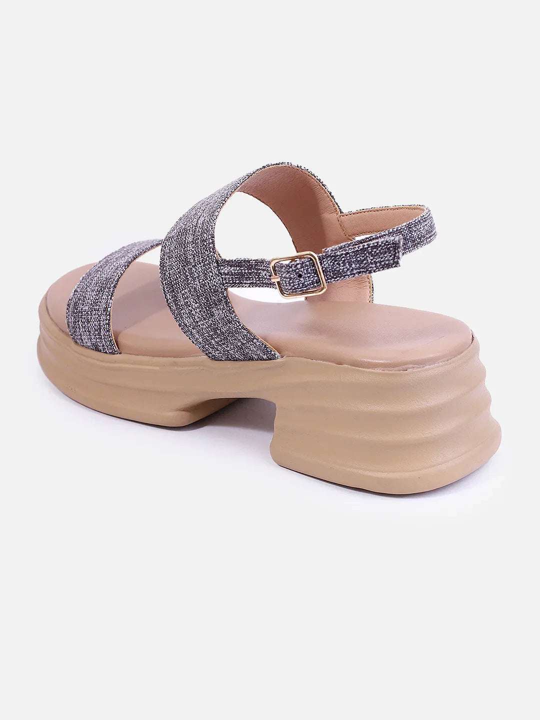 Casual Platform Sandals Adjustable Back Strap Design