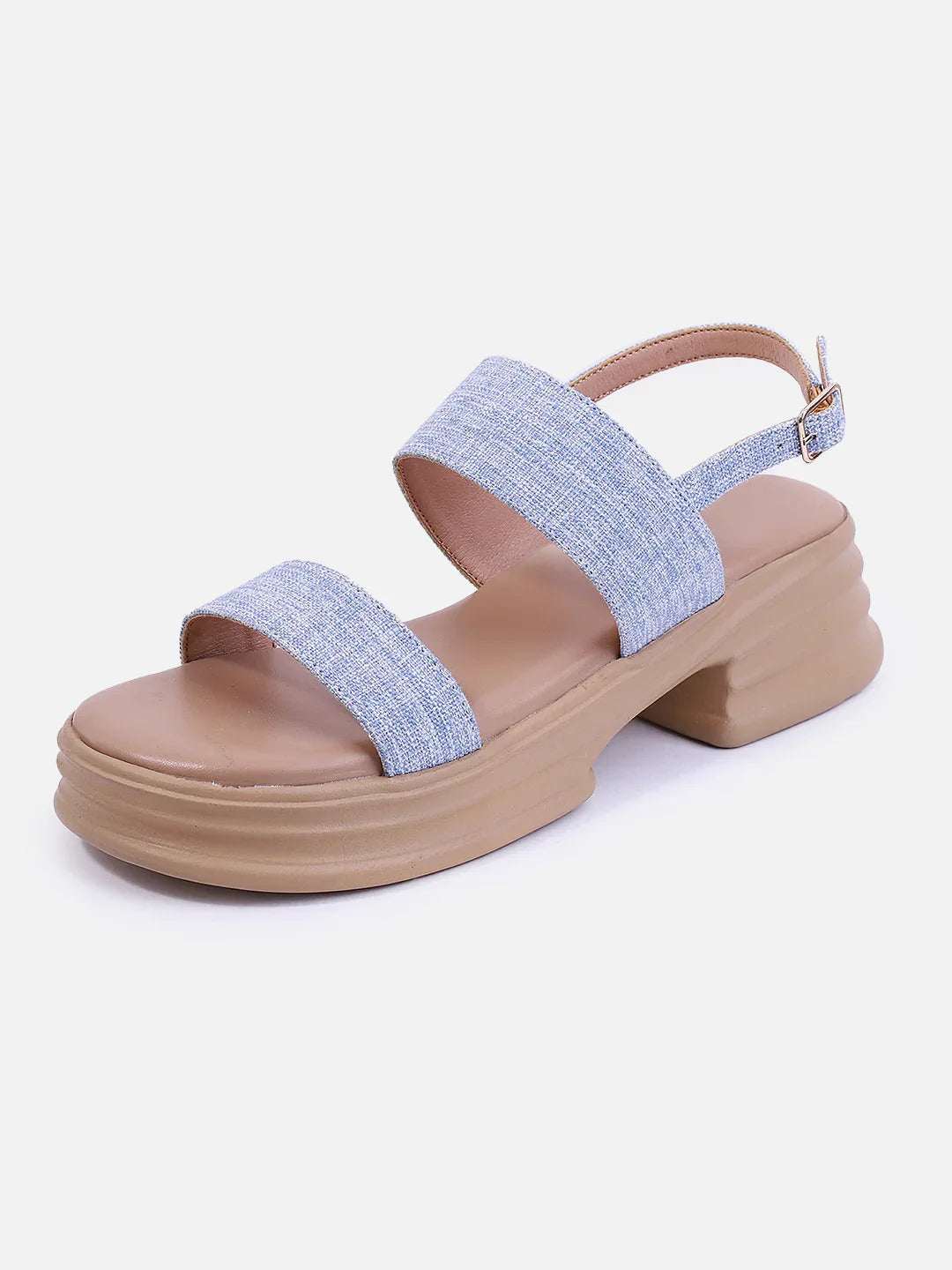 Casual Platform Sandals Adjustable Back Strap Design