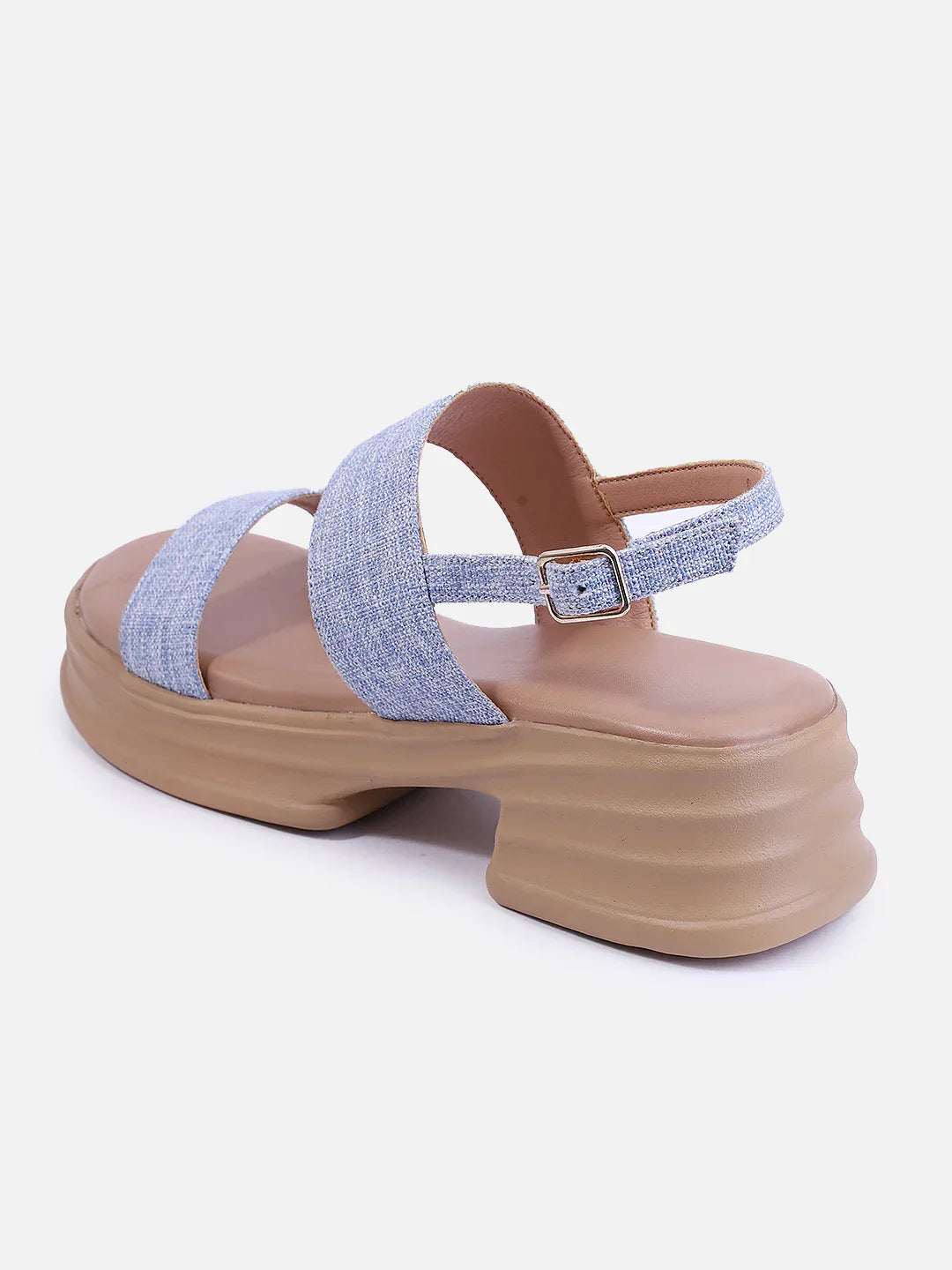 Casual Platform Sandals Adjustable Back Strap Design