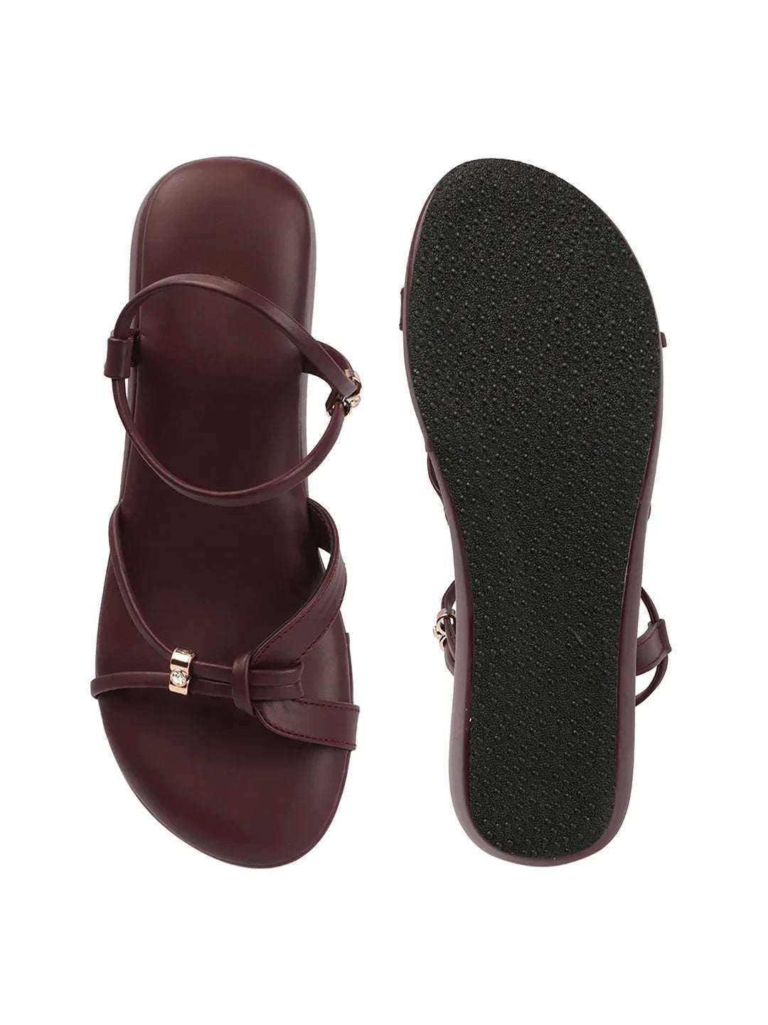 Stylish Wedges Heel Sandals with Strap Detail