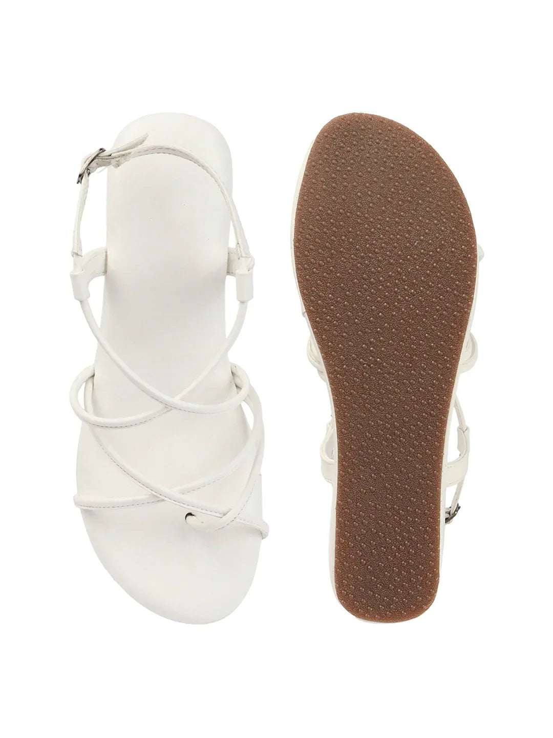 Trendy Open-Toe Strappy Wedges Heel Sandals