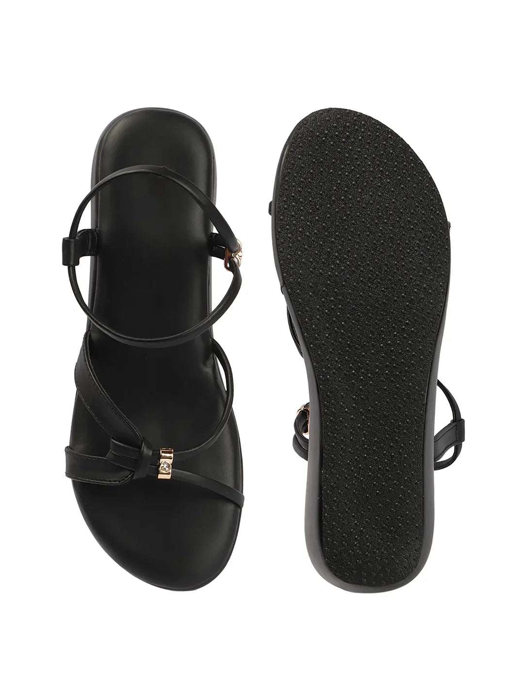 Stylish Wedges Heel Sandals with Strap Detail