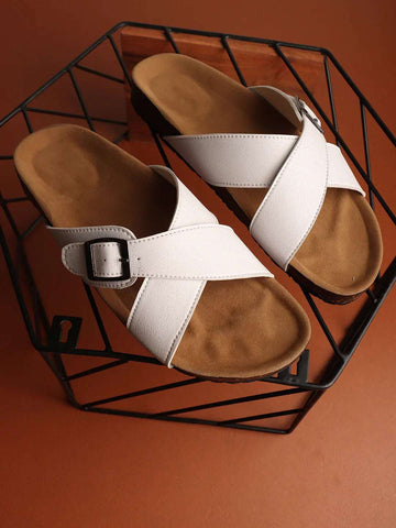 Casual Summer Sandals Cross Strap & Anti-Slip Sole