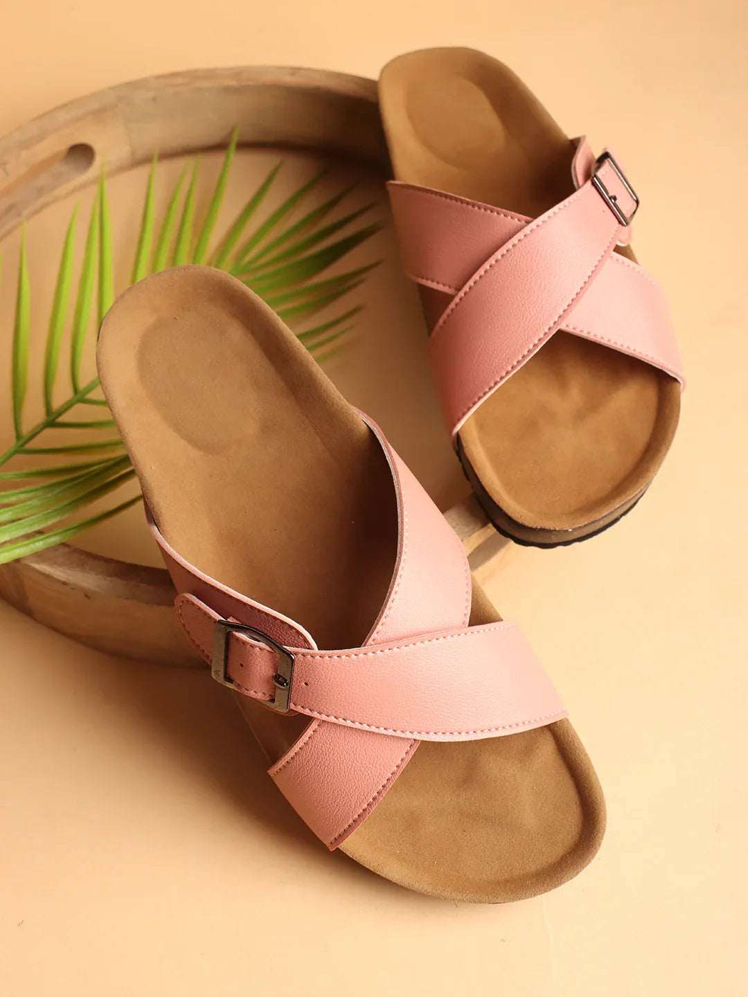 Casual Summer Sandals Cross Strap & Anti-Slip Sole