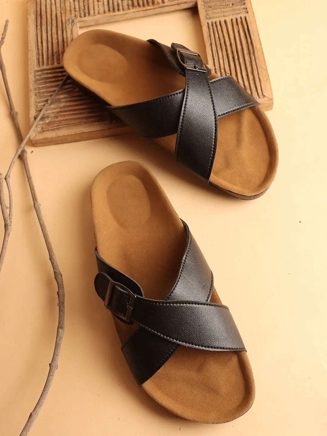 Casual Summer Sandals Cross Strap & Anti-Slip Sole