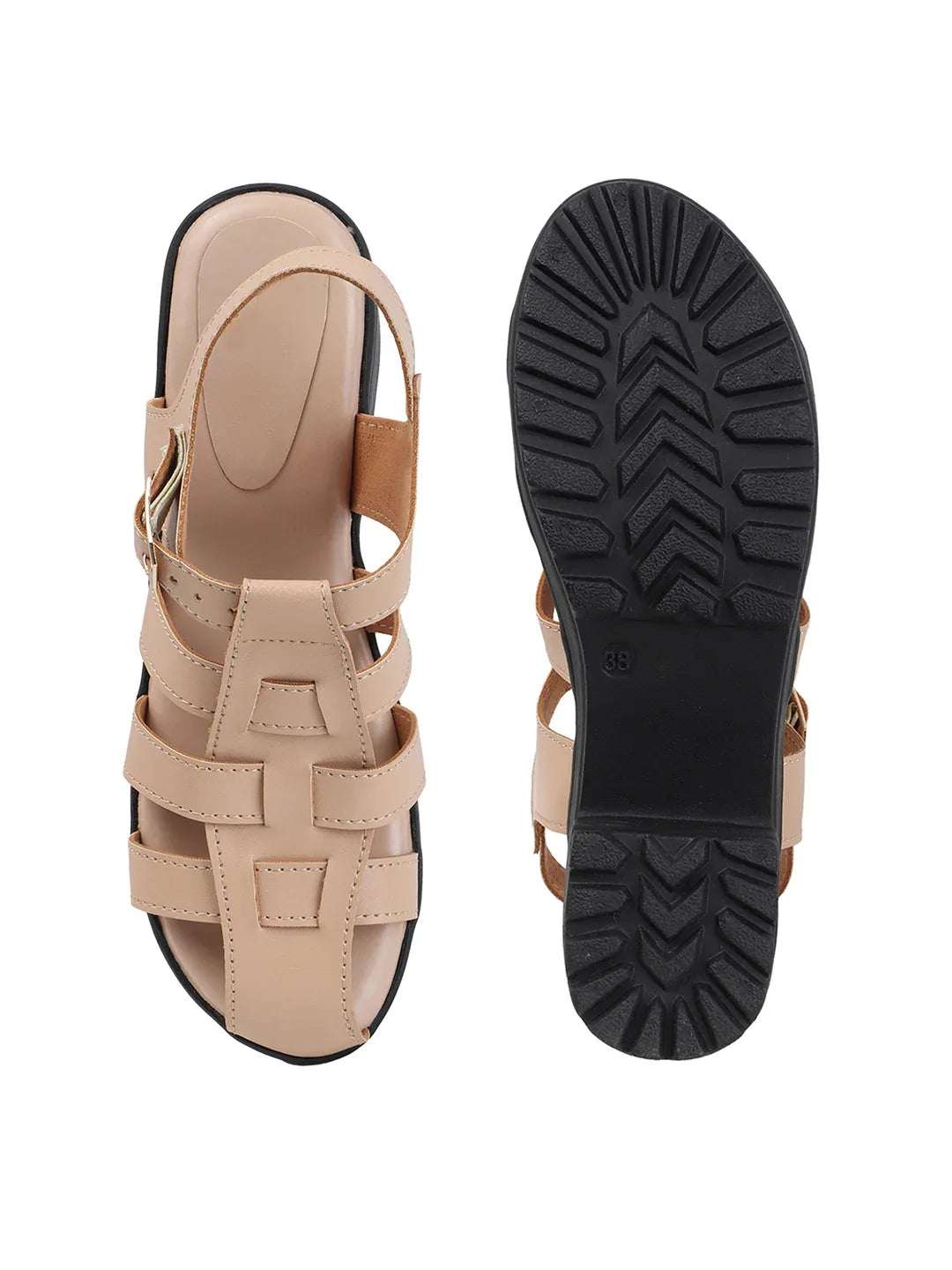 Bold Multi-Strap Casual Heels