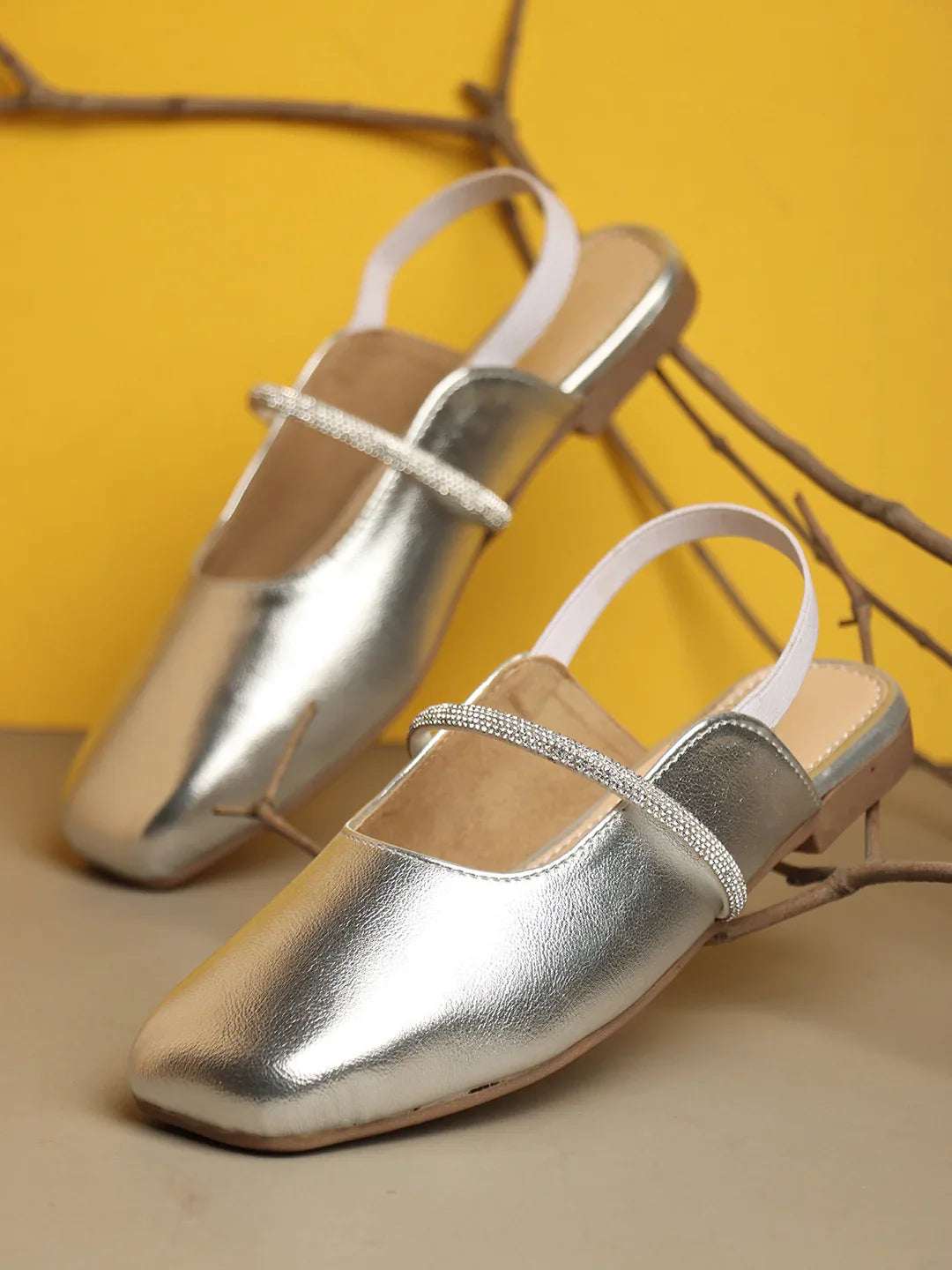 Chic Black Slip-On Slingback Mules