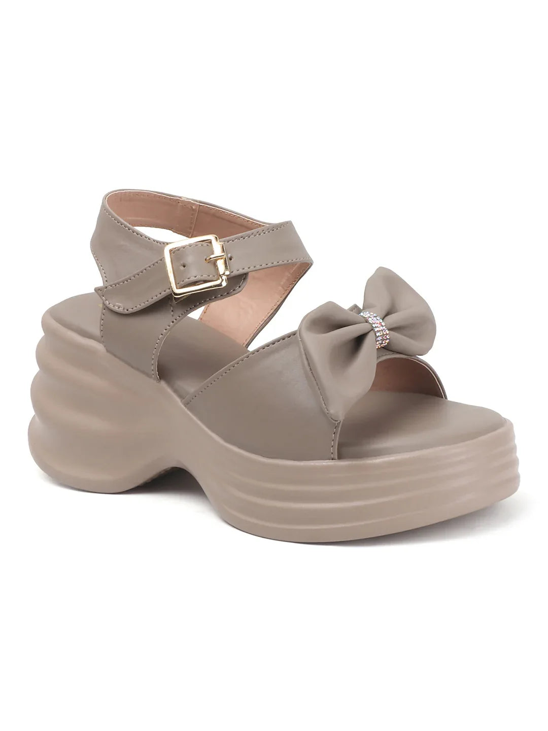 Trendy Bow Strap Platform Sandals