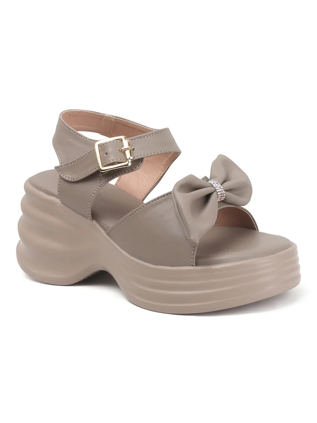 Modern Bow-Detail Casual Sandals