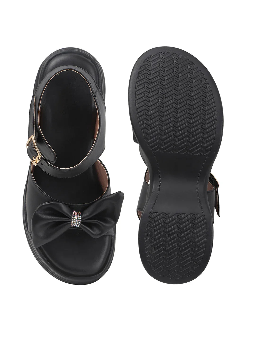 Trendy Bow Strap Platform Sandals