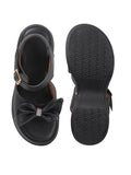 Trendy Bow Strap Platform Sandals