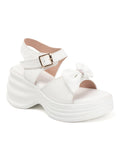 Trendy Bow Strap Platform Sandals