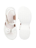 Trendy Bow Strap Platform Sandals