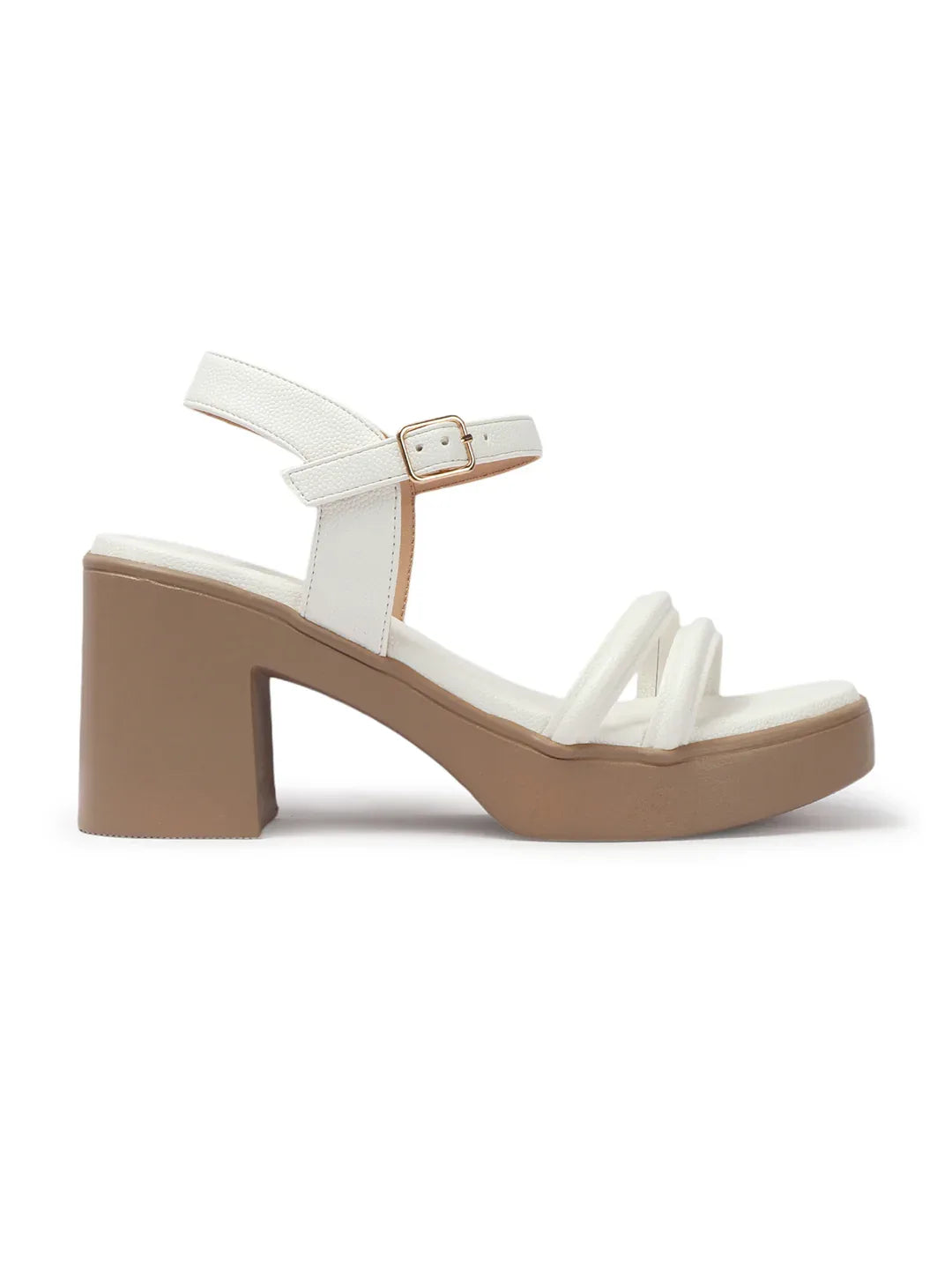 Stylish Multi-Strap Ankle Block Heels