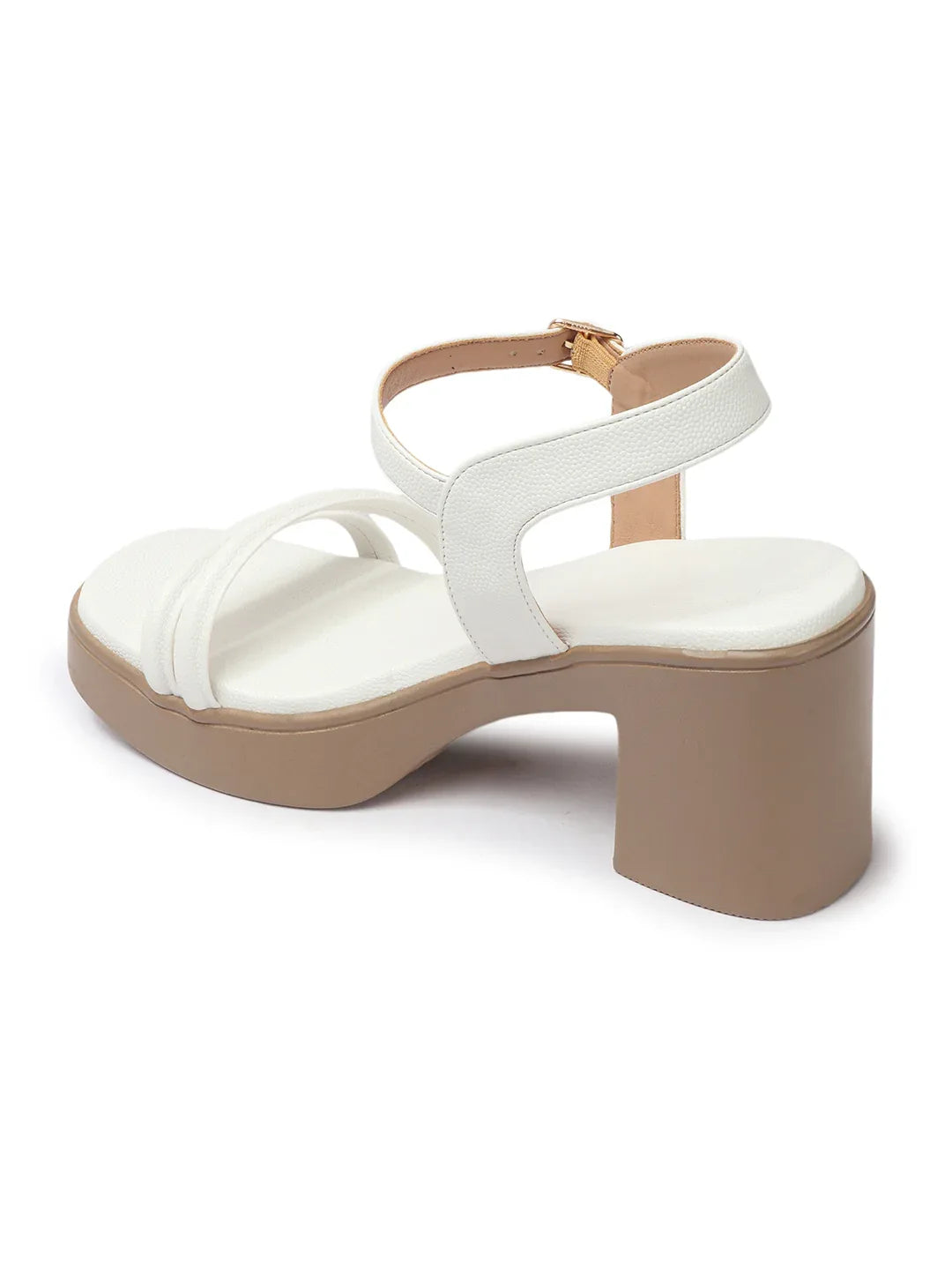 Stylish Multi-Strap Ankle Block Heels