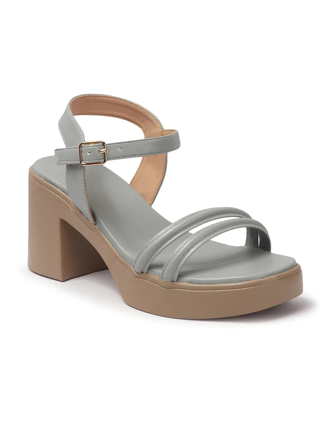Stylish Multi-Strap Ankle Block Heels
