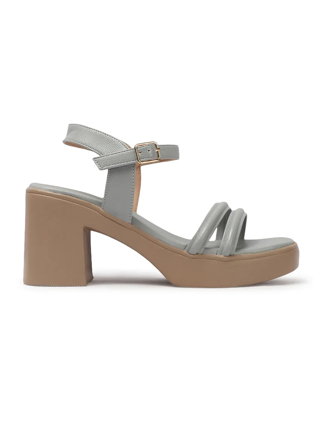 Stylish Multi-Strap Ankle Block Heels